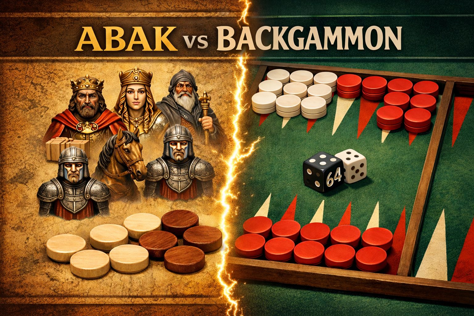 Abak Evolution vs Classic Backgammon