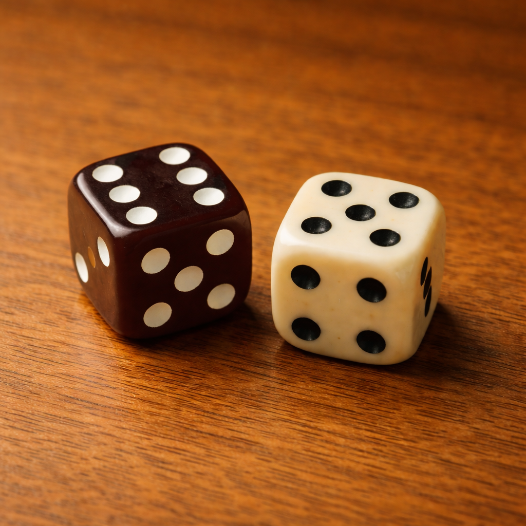 Opening dice roll in backgammon