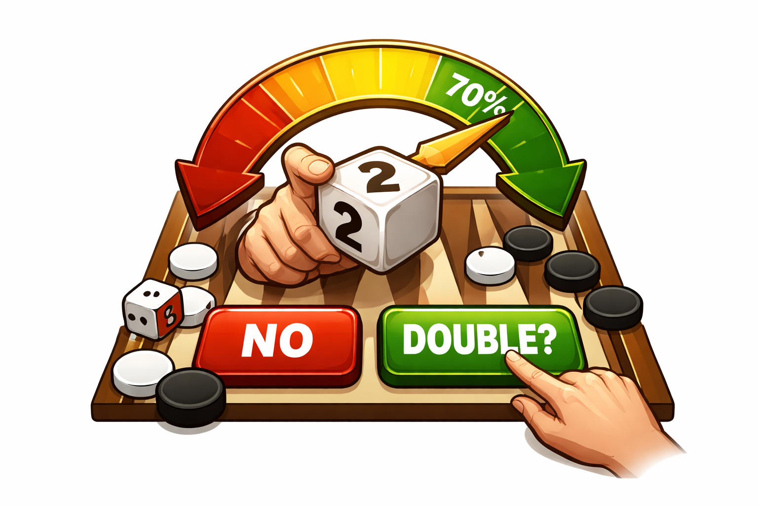 When to double decision chart