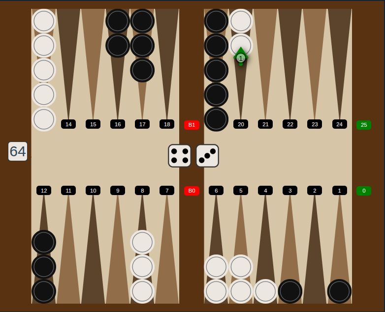 Holding game with anchor on the 20-point