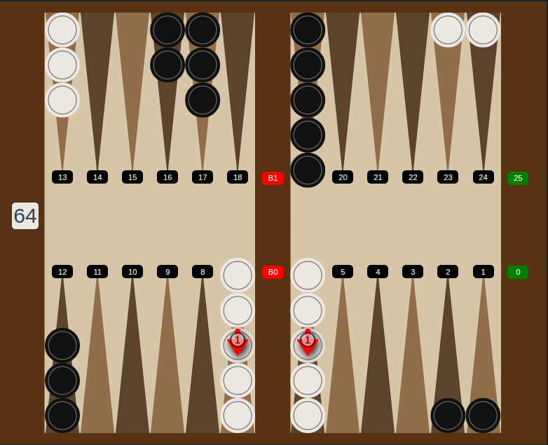 Stacking too many checkers