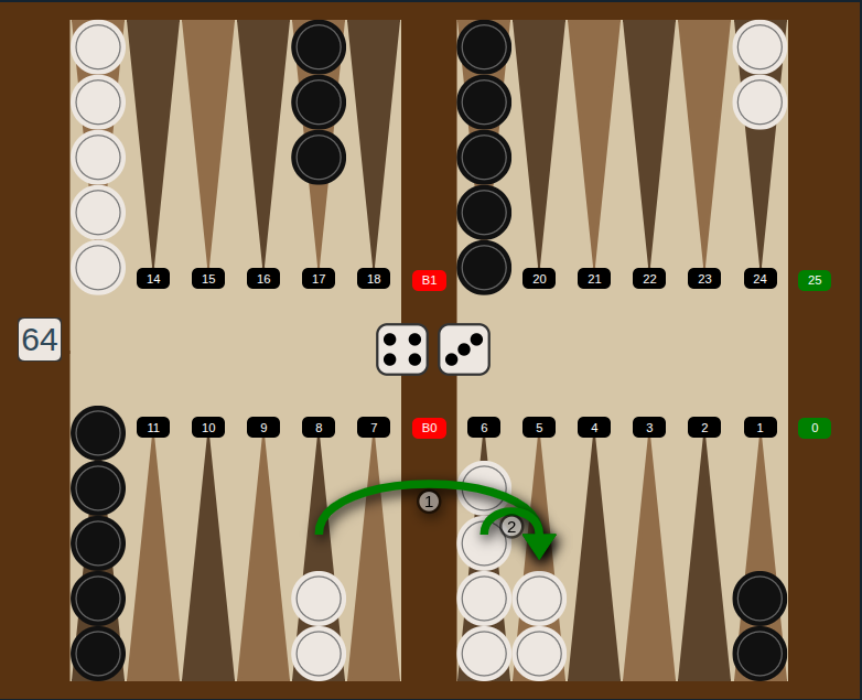 Best opening roll 3-1: Make the 5-point