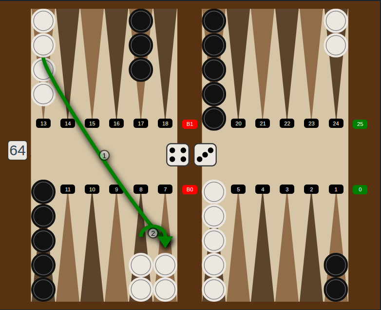 Best opening roll 6-1: Make the bar point